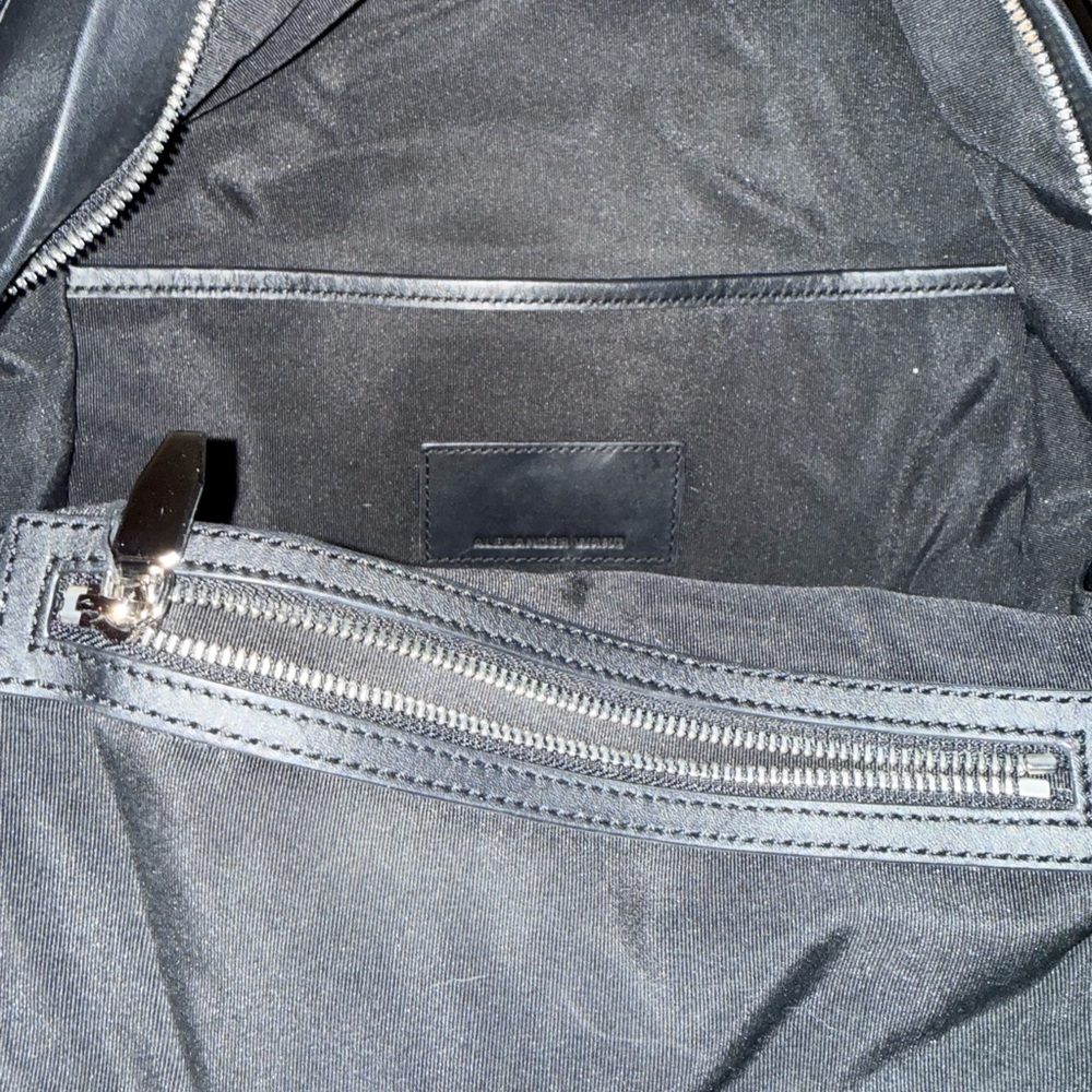 Alexander Wang Black Studded Quilted Backpack Nylon Leather Designer 💼 - Picture 3 of 3